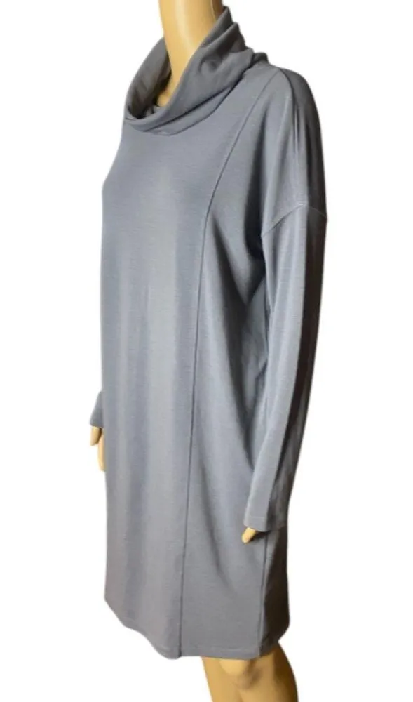 Cabi Cowlneck Grey Dress size M - Image 5