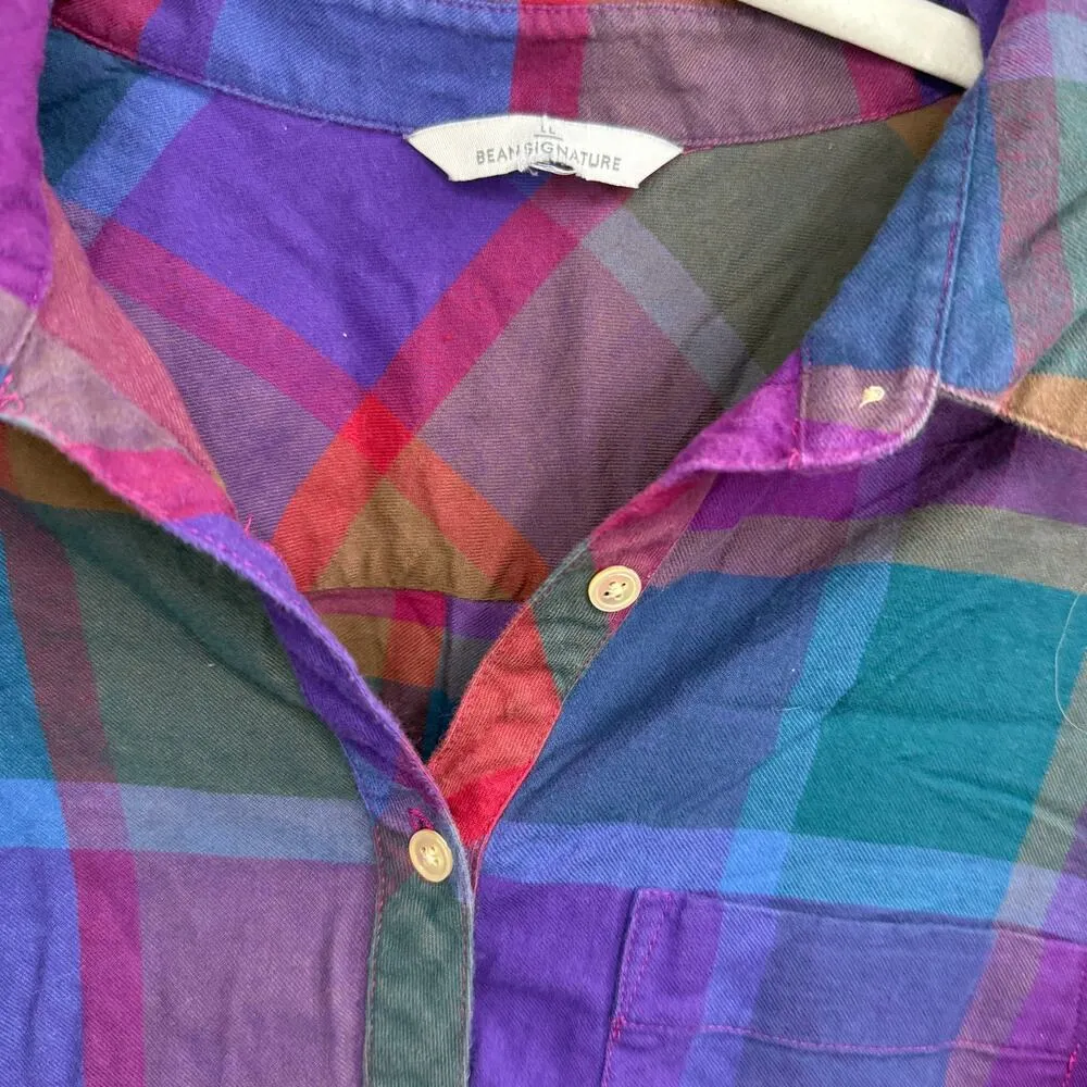 L.L. Bean Signature Plaid Tunic - Image 3
