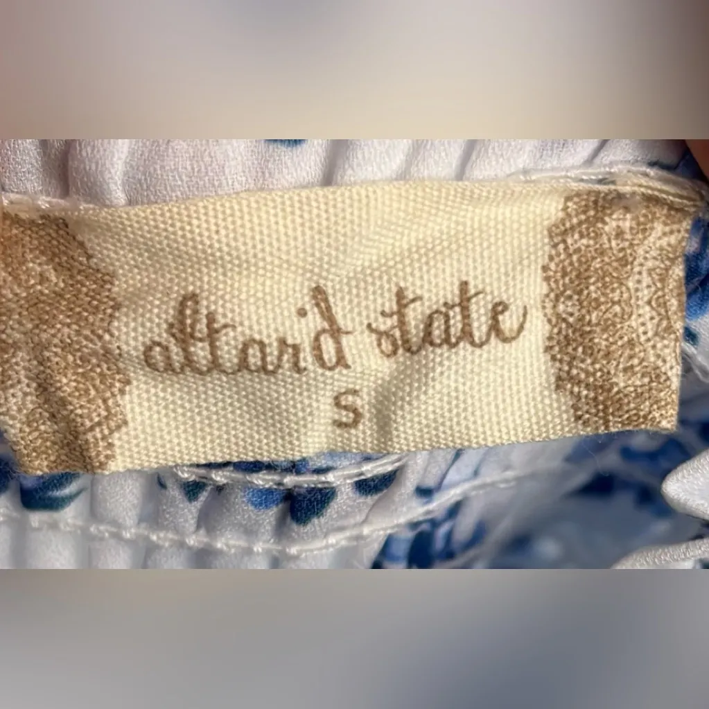 Altar'd State S White and Blue Floral Mini Skirt - Image 5