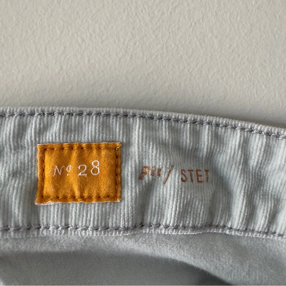 Pilcro and the Letterpress Corduroy Zipper Ankle Pants light blue pockets button - Image 9