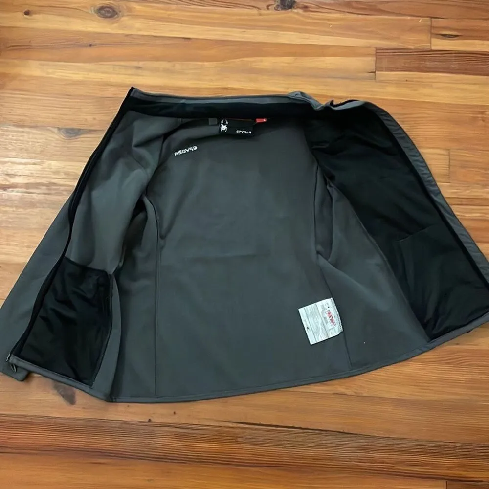 Spyder  Womens Grey Transport Softshell Jacket Size Large Full Zip Branded - Image 5