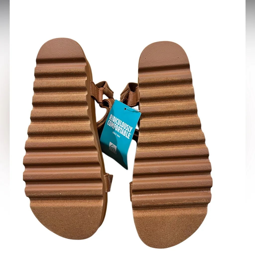 Reef Cushion Rem Hi Sandals Cognac Size 8.5 NWT - Image 9