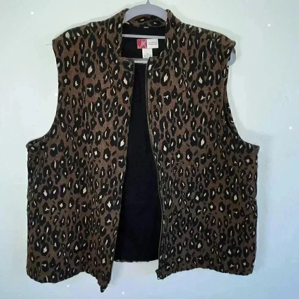 Jennifer‎ Moore Women’s Animal Print 100% Cotton Vest 18 - Image 3