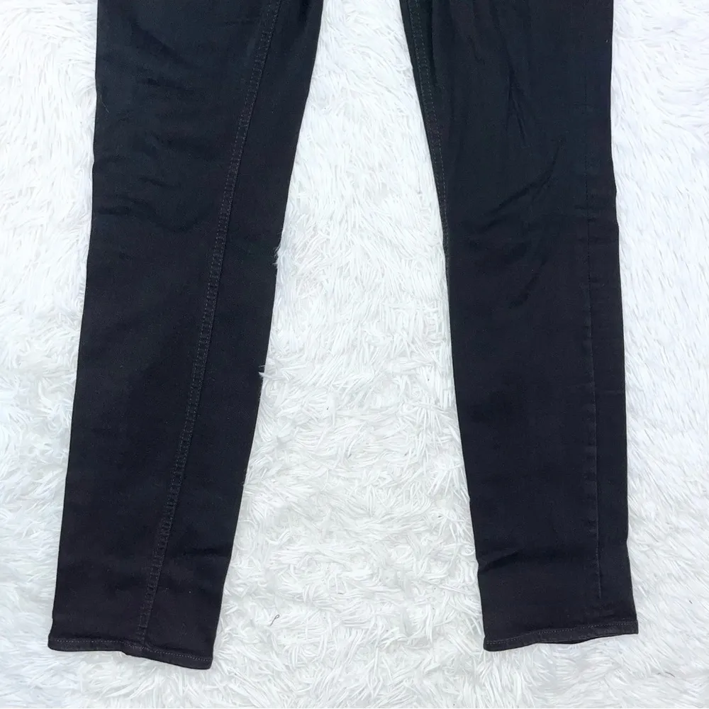 J. CREW Women’s Mid Rise Reid Straight Black Denim Jeans 27 - Image 4