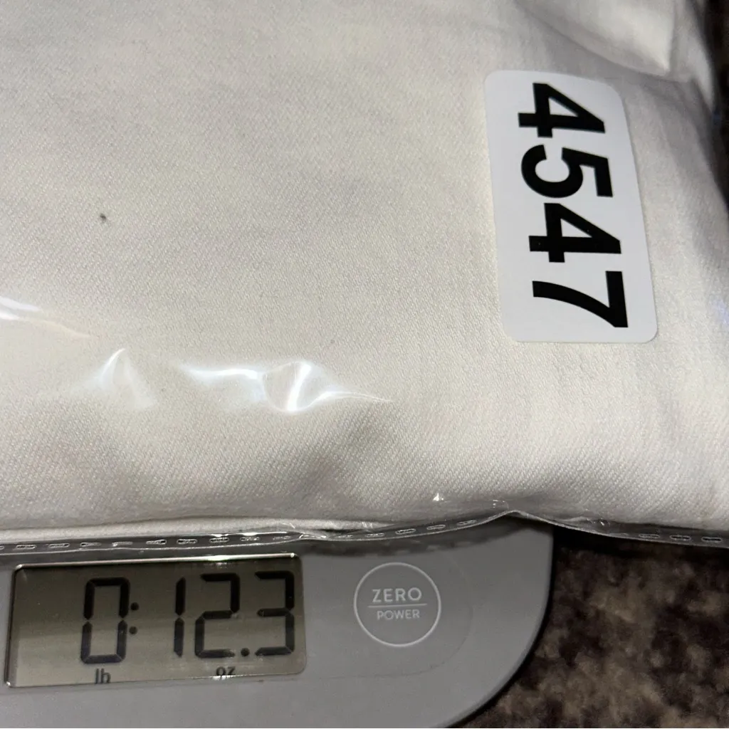 Oat New York Women’s Size 6 28 White Wide Leg High Rise Cropped Denim Jeans - Image 9