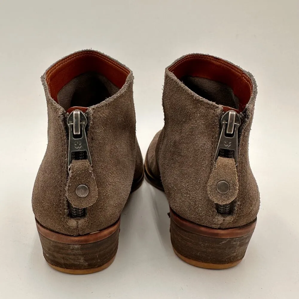 Lucky Brand Suede Leather Grey Bremma Booties Size 5 - Image 5