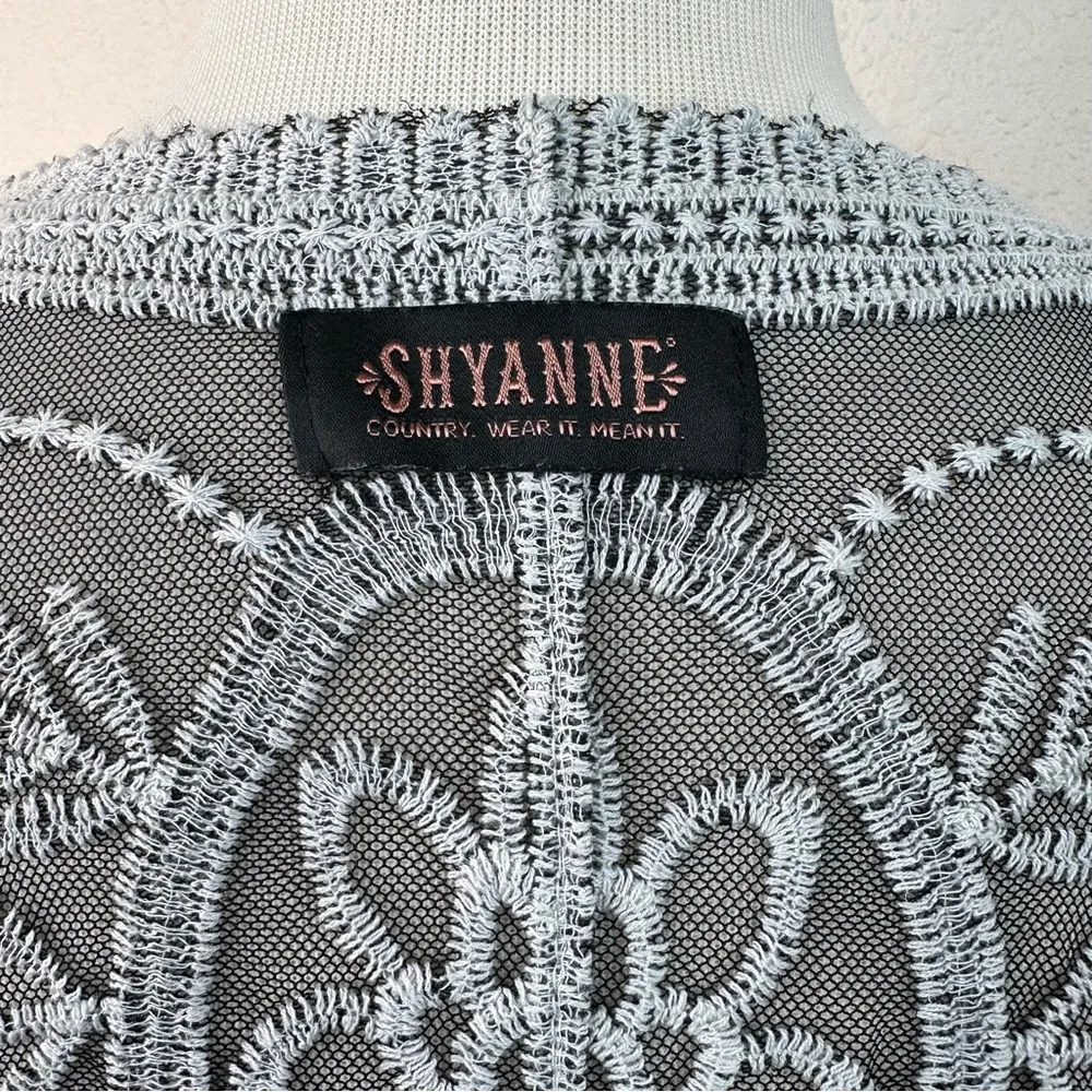 NWOT Floral Lace Medallion Kimono Open Front Cardigan One Size - Image 8