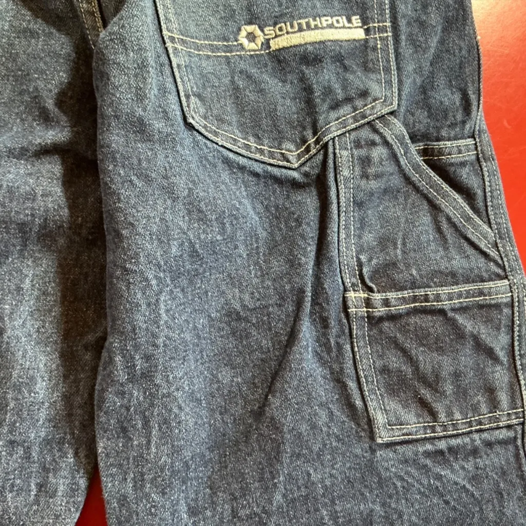 Southpole Womens 10 Carpenter Capri Jeans Y2K Streetwear Workwear Denim - Image 8