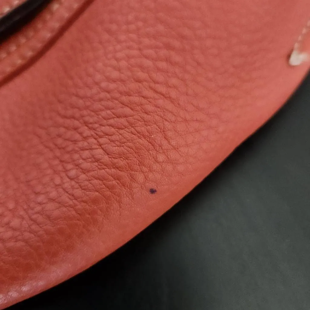 B Makowsky Terra Cotta Crossbody Bag Red - Image 6