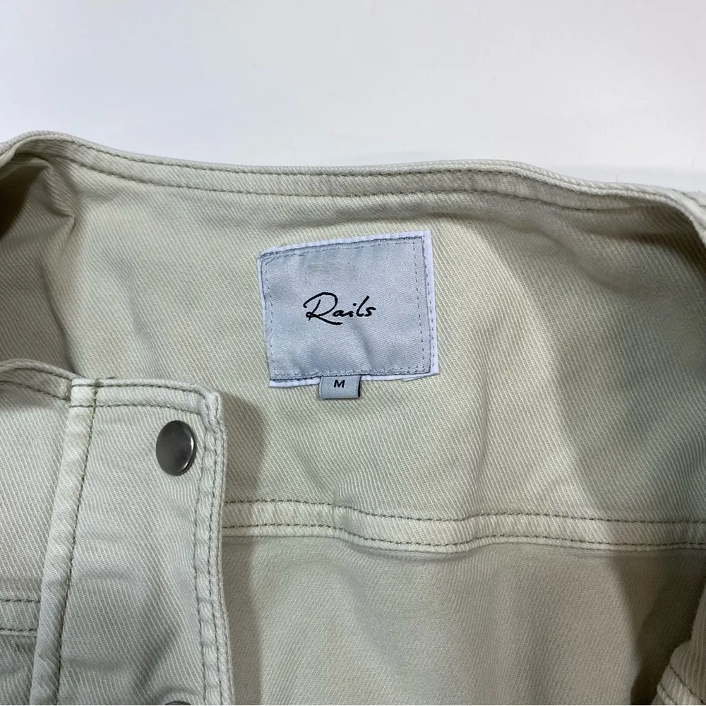 RAILS BESSIE SAGE DUST DENIM ROMPER Size M - Image 5