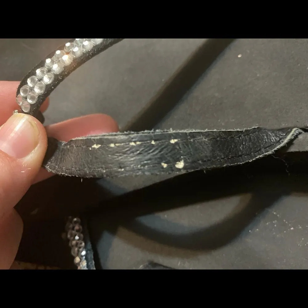 Black Platform Flip Flops Size 10 - Image 5