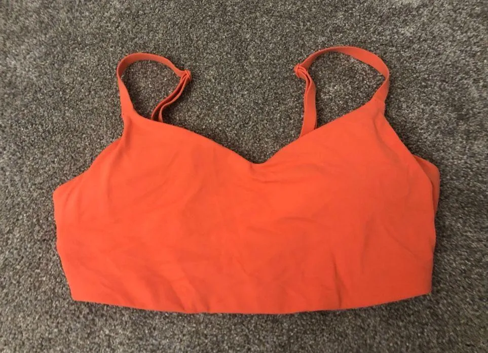 Athleta  x Alicia Keys Elation Athletic Sports Bra in Jewel Orange Size Medium - Image 3