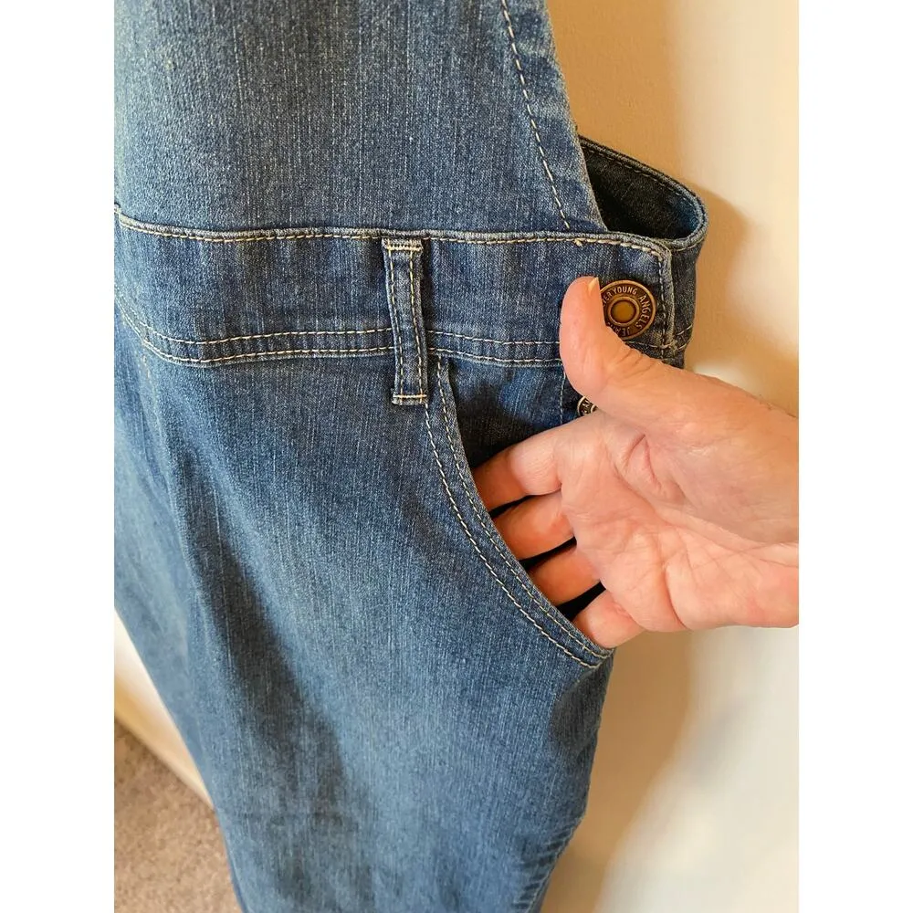 Angel Forever Young Signature Overall Dark Denim Blue Women's Size Small - Image 5