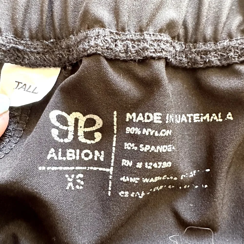 Albion Jetsetter Everywhere Jogger Pants Drawstring Gold Zipper Hem Black XS - Image 4