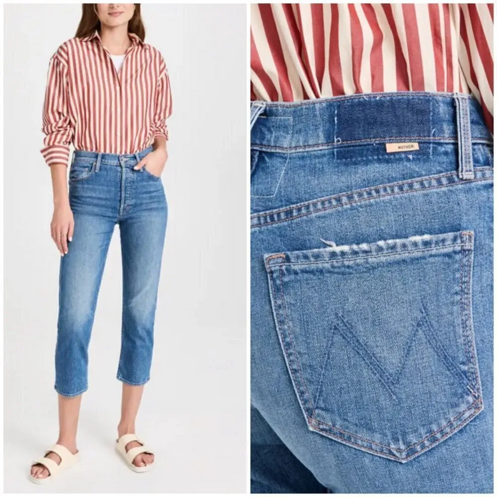 💕MOTHER SUPERIOR💕 The Tomcat Jeans ~ Kneeling On Stones 27 NWOT Blue - Image 7