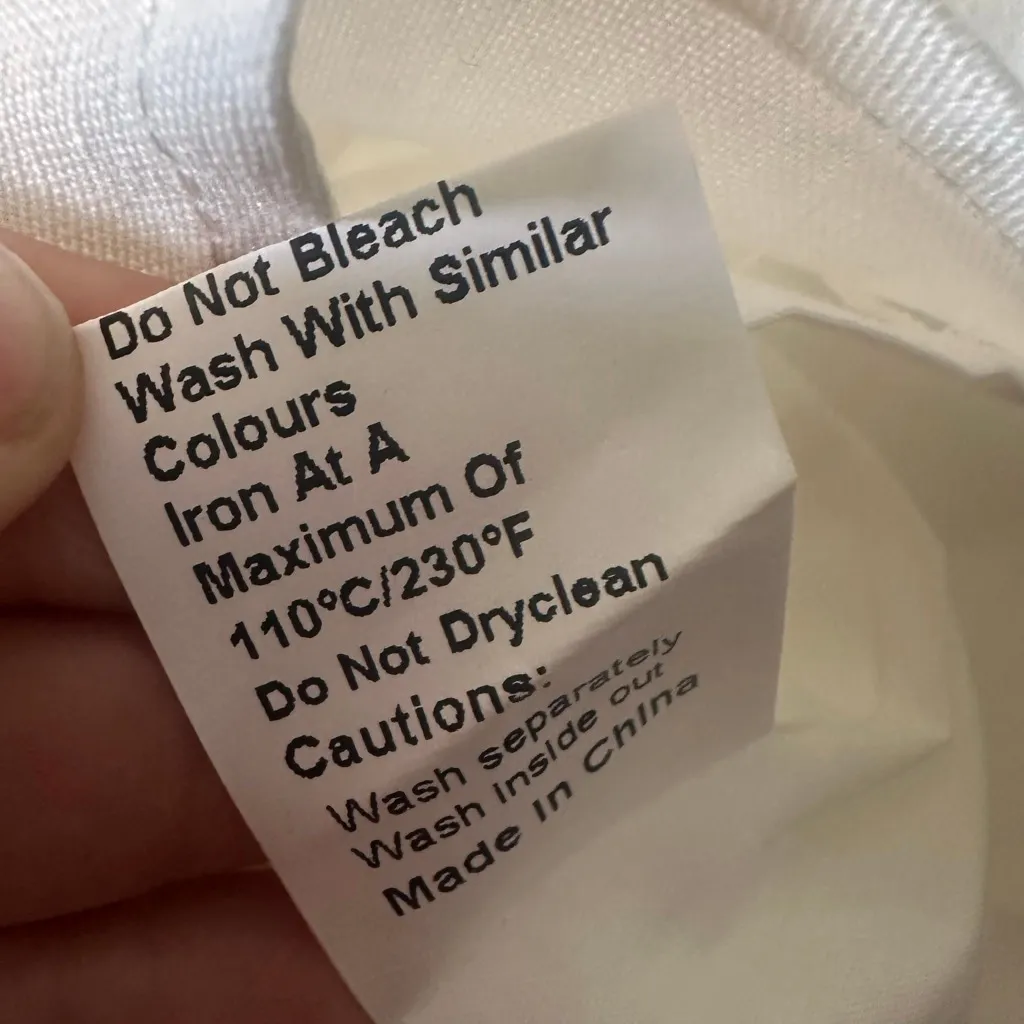 Commense Linen Blend Sleeveless Midi Dress Cream Size S NWT Missing Sash White - Image 9