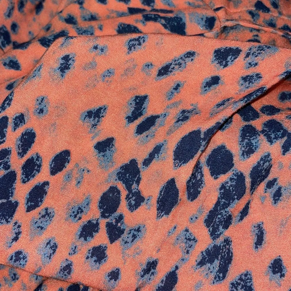 VIX by Paula Hermanny Coral python print drape midi dress Size L - Image 8