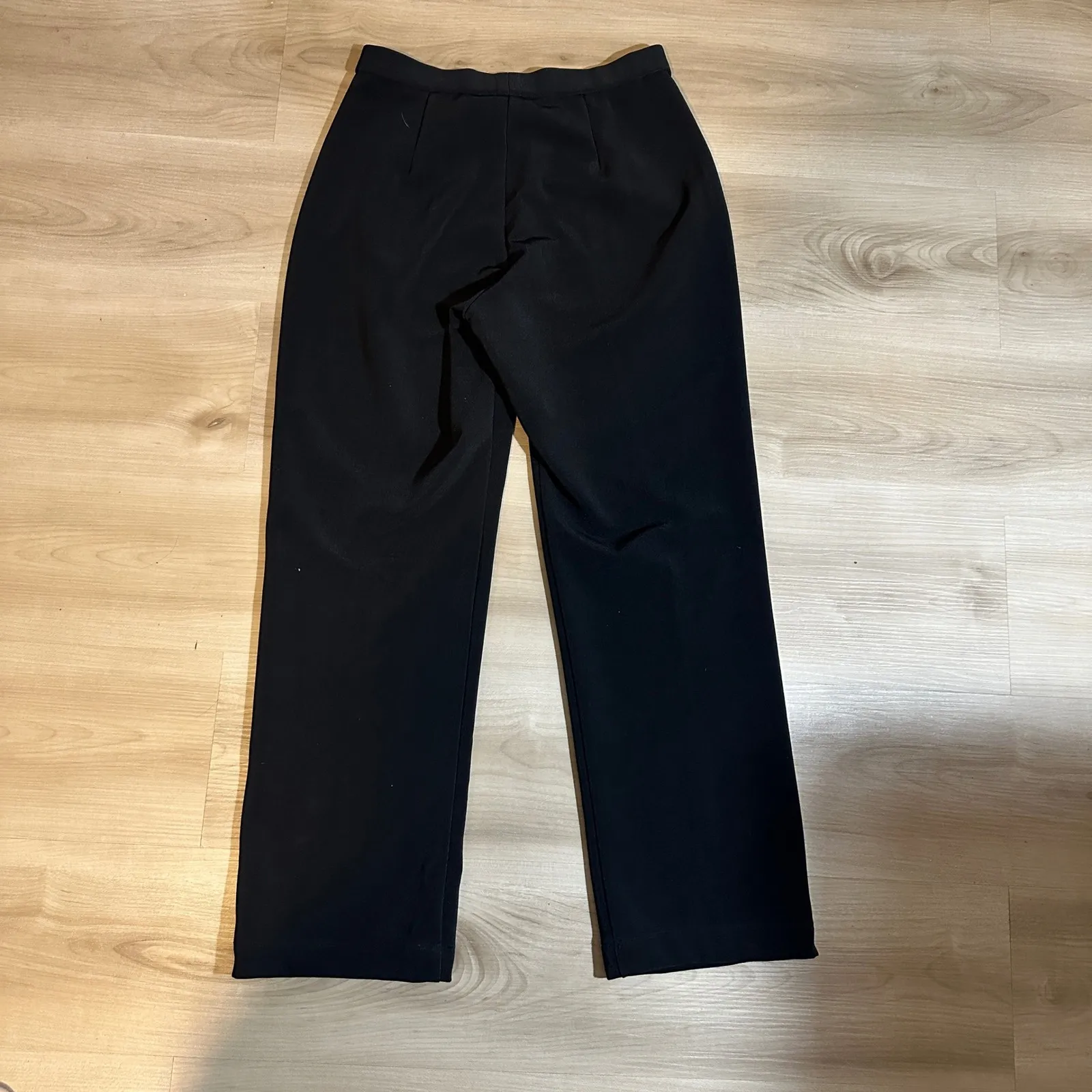 Chicos Design Black Dress Pants 1 Medium Career Business Casual Pull On - Image 6