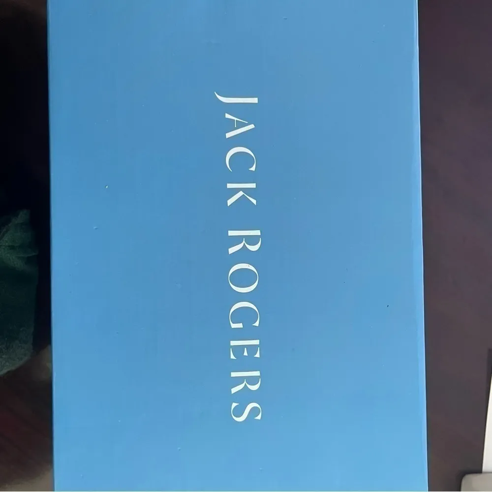 Jack Rogers Criss-Cross Wedge Espadrilles -
Palmer  White Daisy, New with Box - Image 5