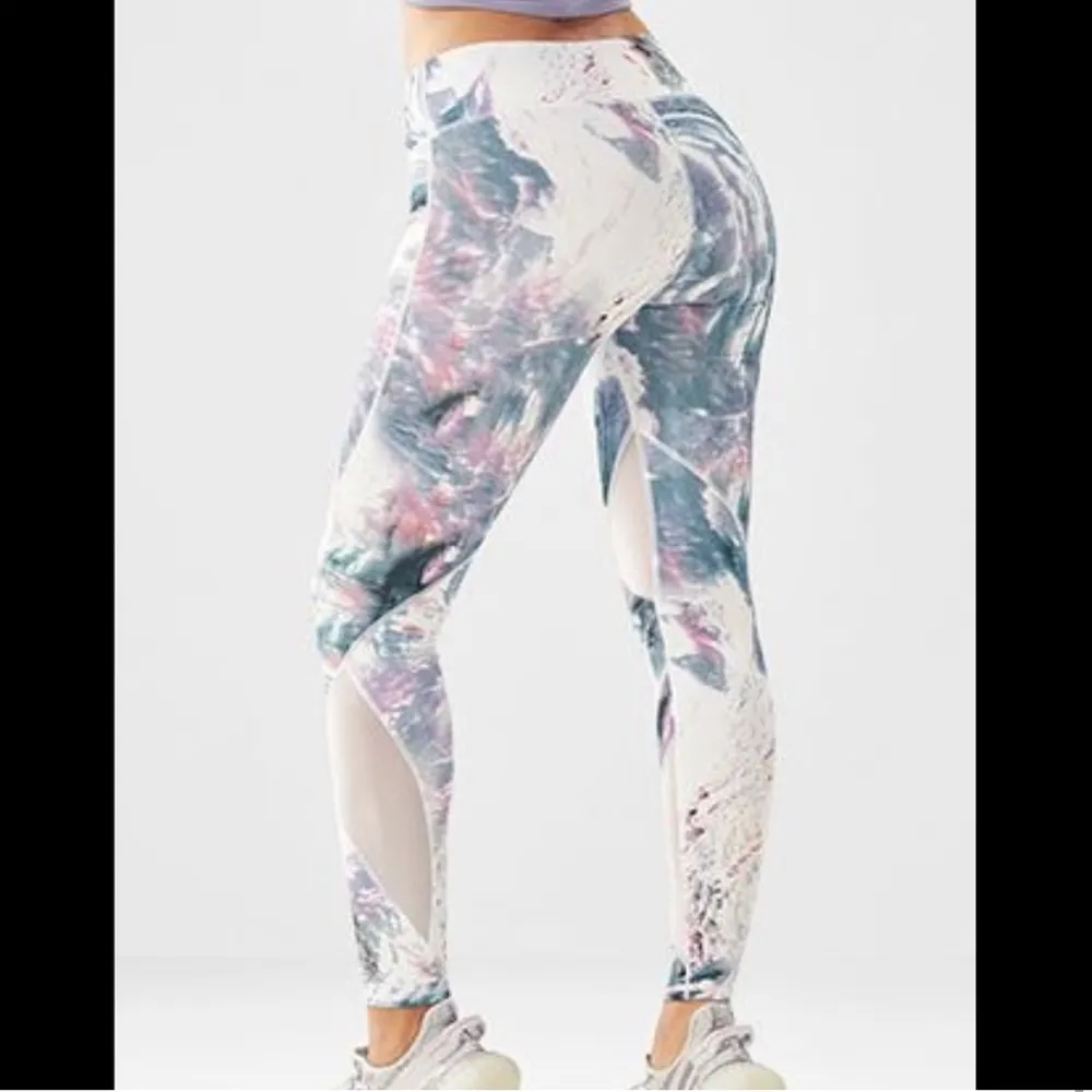 FABLETICS Lillian Salar Watercolor Compression Legging Small Mesh Athletic - Image 2