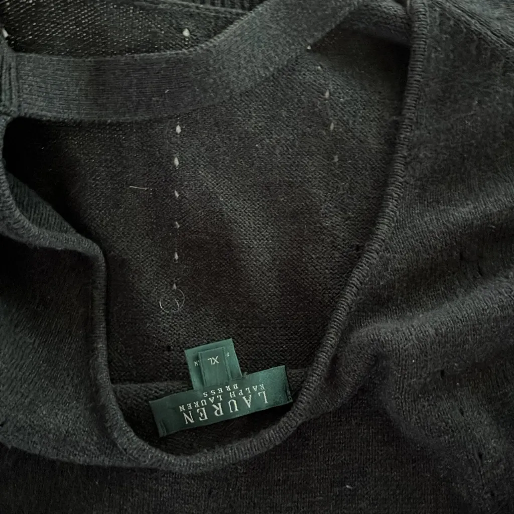 Lauren by Ralph Lauren gray sweater dress - Image 7