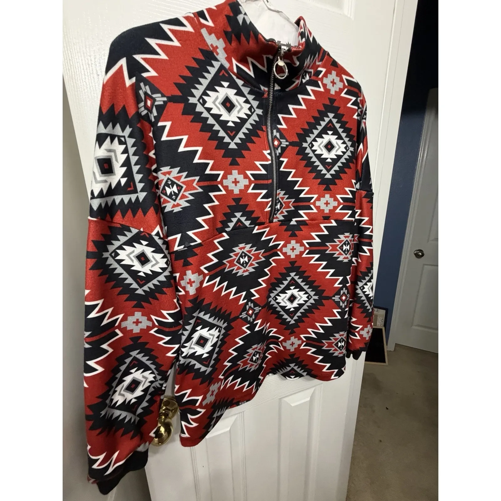 Women’s Crazy Train Bridle Up Pullover Fleece - Size small - Image 3