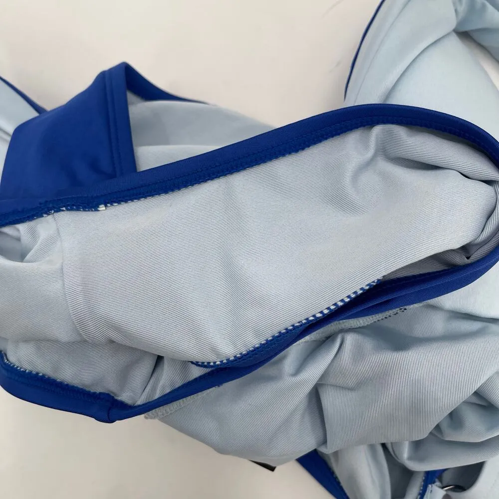 DKNY Lapis Swimsuit Size 16 Plunge Colorblock One Piece Plus Curvy Swim Blue NWT - Image 16