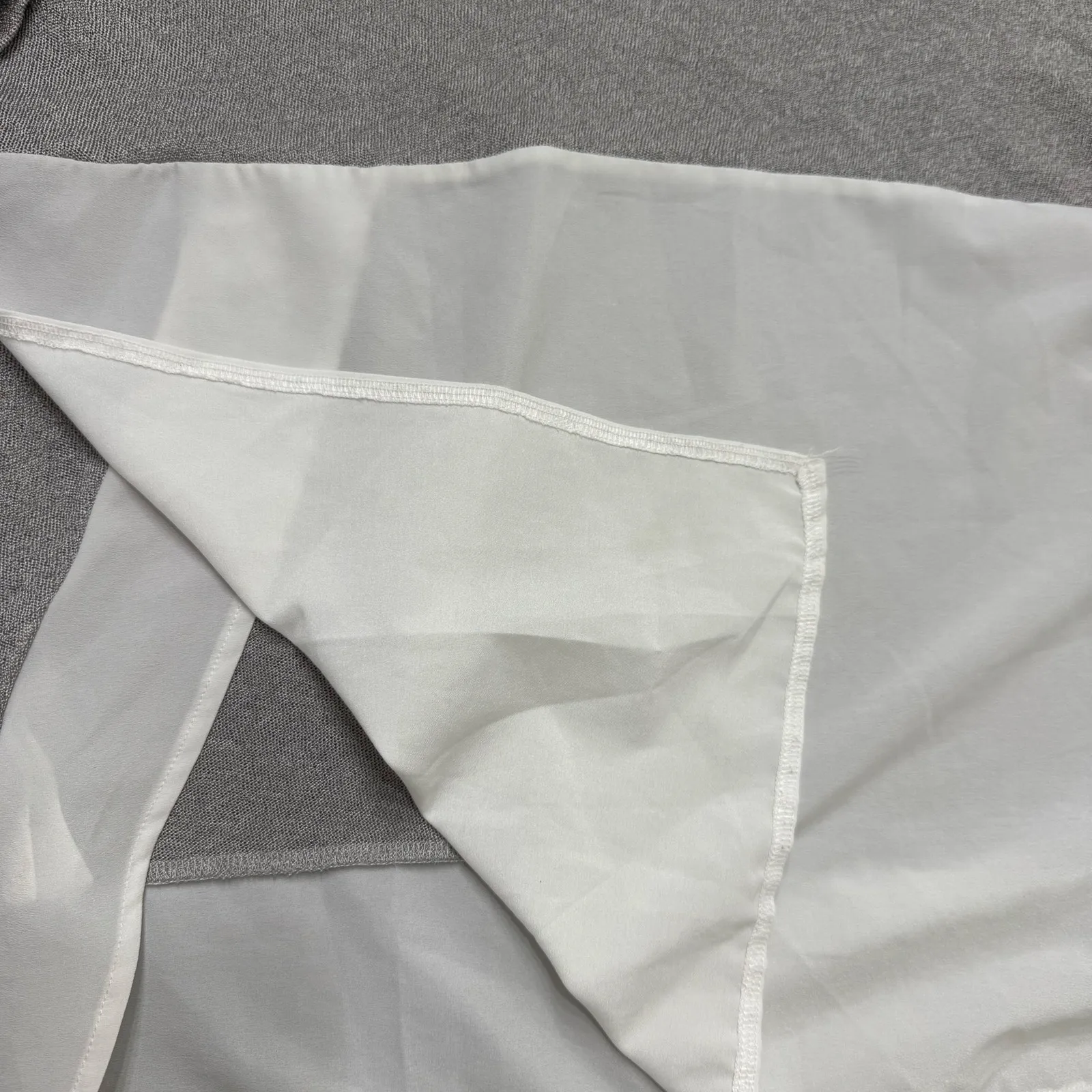 ZARA  Gray & White Knit Batwing Top Blouse Size Small - Image 5