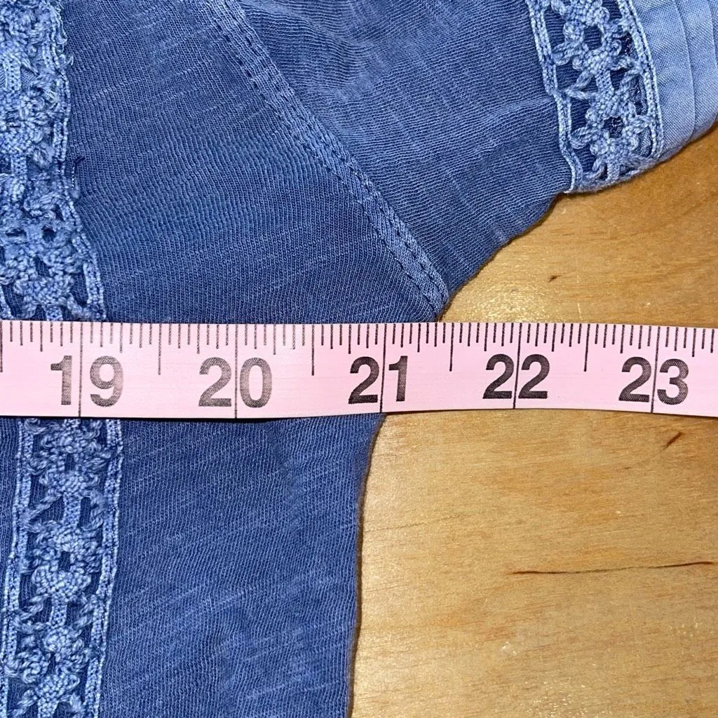 Free People Womens Boy Meets Girl Crochet Long Sleeve Top Pacific Coast XS‎ NWT - Image 8