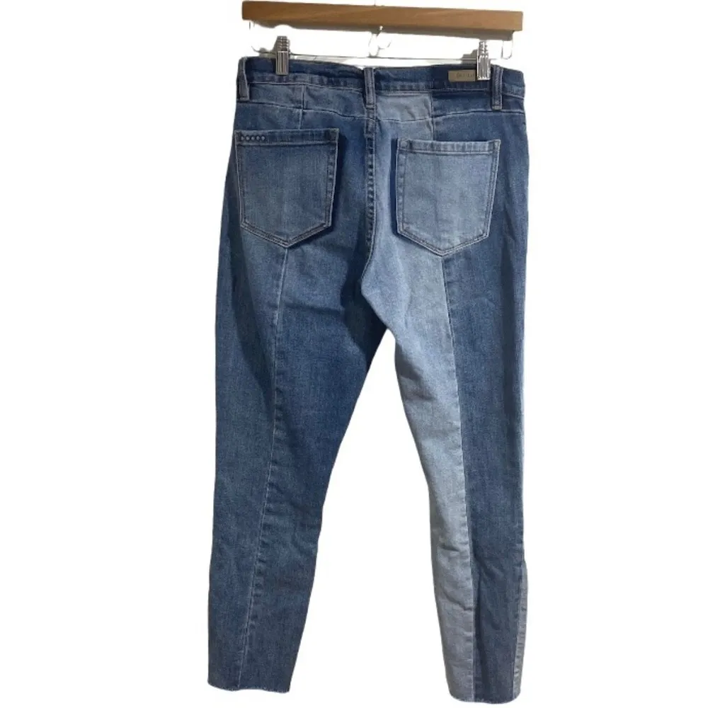 Blank NYC jeans The Reade crop frayed hem size 29 patchwork‎ denim - Image 2