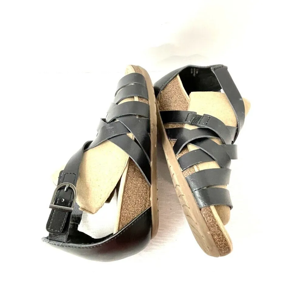 Axxiom Women's Naomi Low Wedge Comfort Strappy Gladiator Sandals Black Size 7 - Image 3