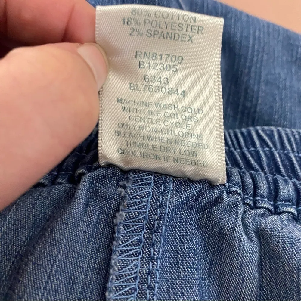 Blair Mom High Rise Tapered Casual Denim Pant Blue M - Image 5