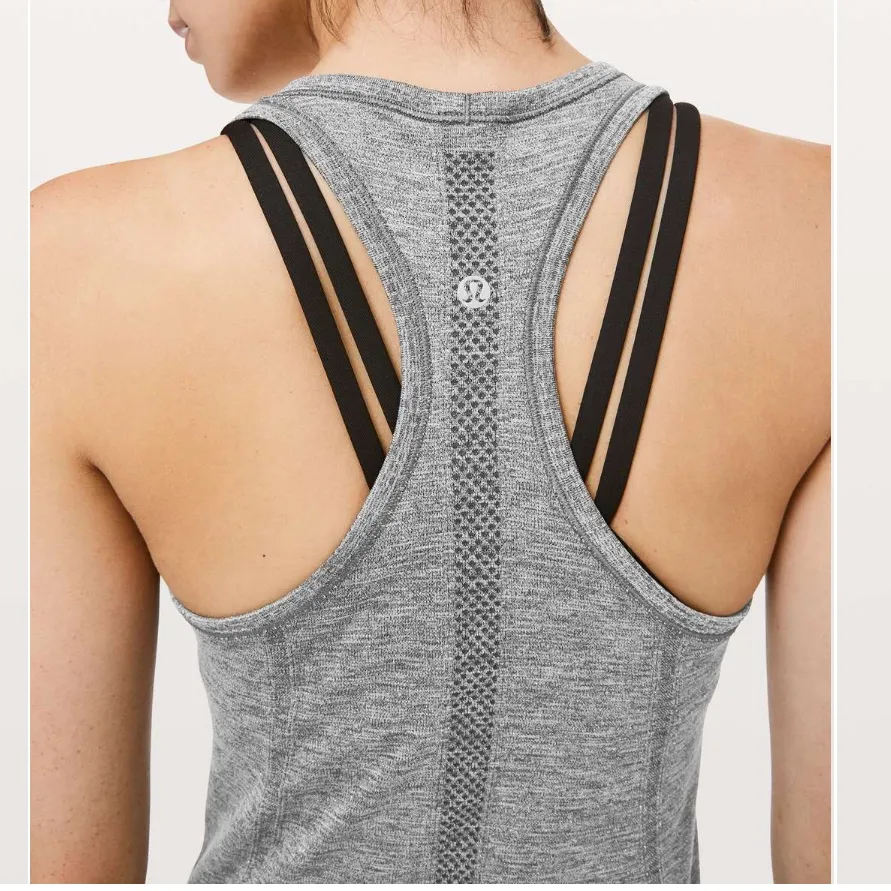 Lululemon Swiftly Tech Sparkle Racerback Tank Top Grey Size 6 - Image 4