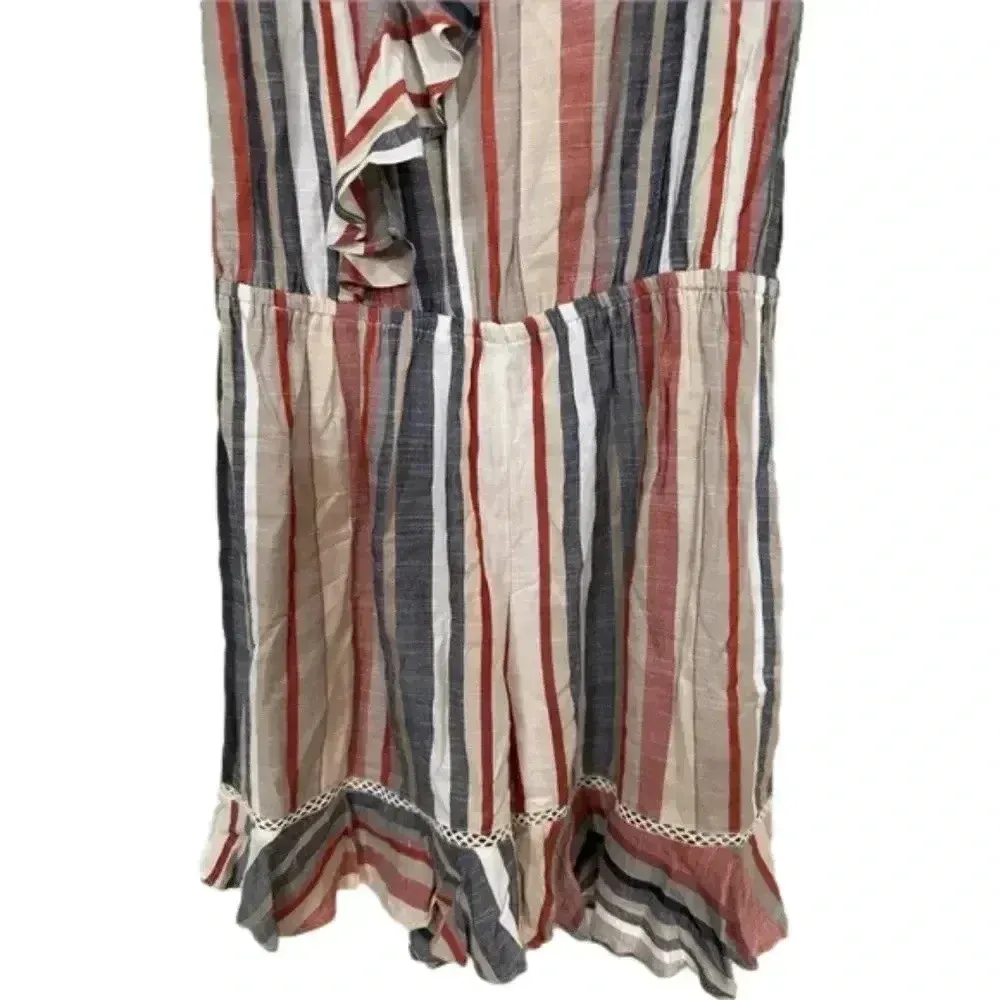 NEW- NWT RAGA Justice Ruffle Stripe Romper | Size S - Image 4