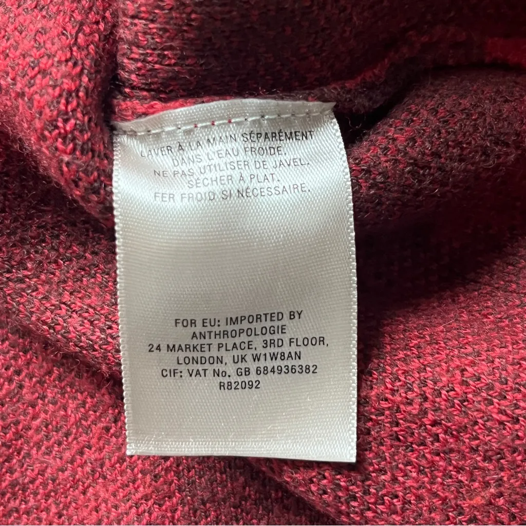 Field Flower Red and Black Knit Sweater - Image 8