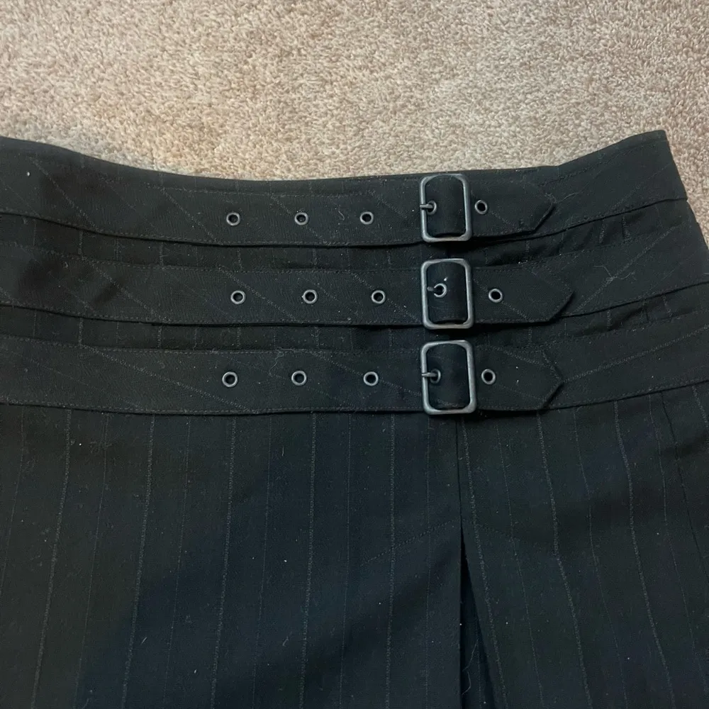 EXPRESS Vintage Schoolgirl Triple Belt Buckle Skirt - Image 2