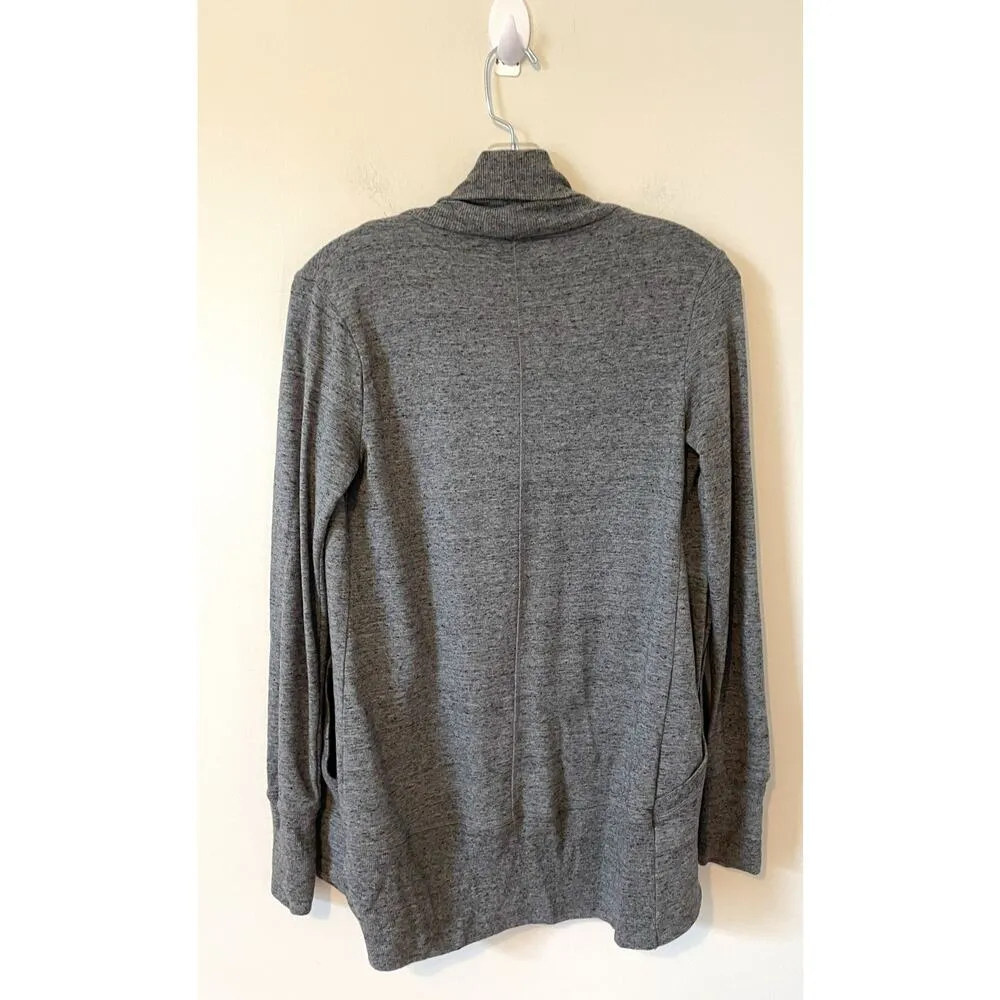Athleta Oversized Open Front Cardigan Black Gray Size XXS - Image 2