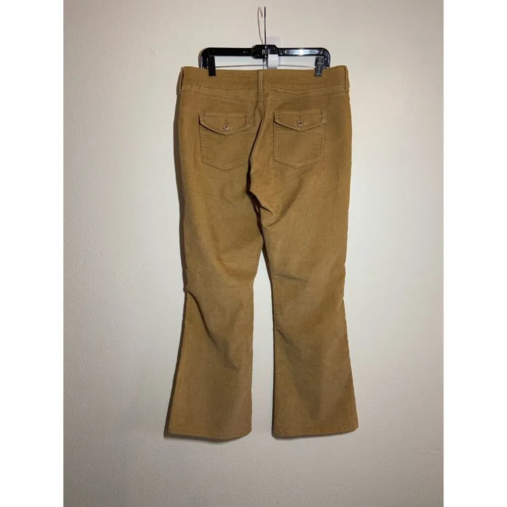 VTG Levi Strauss Signature Low Rise Bootcut Corduroy Y2K Flap Pockets Brown 16 - Image 6