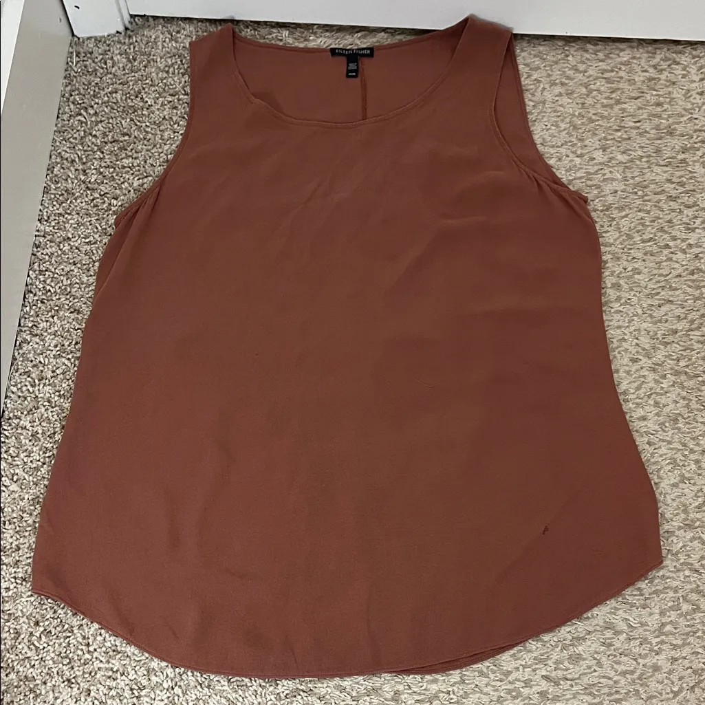 Eileen Fisher 100% Silk Sleeveless Tank Tops - Size Medium - Image 10