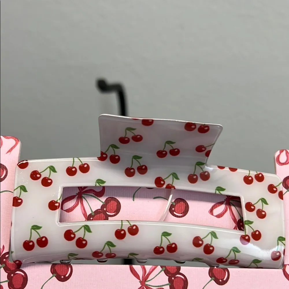 Piper K Cherry 🍒 & Watermelon 🍉 Hair Clips ☀️ Red - Image 3