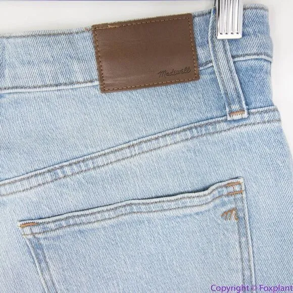 NEW Madewell High-Rise Slim‎ Crop Boyjean Dumas Wash Ripped Edition,  28 - Image 17
