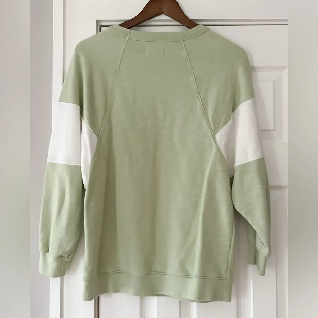 Madewell Light Green Sweatshirt Size Small EUC - Image 4