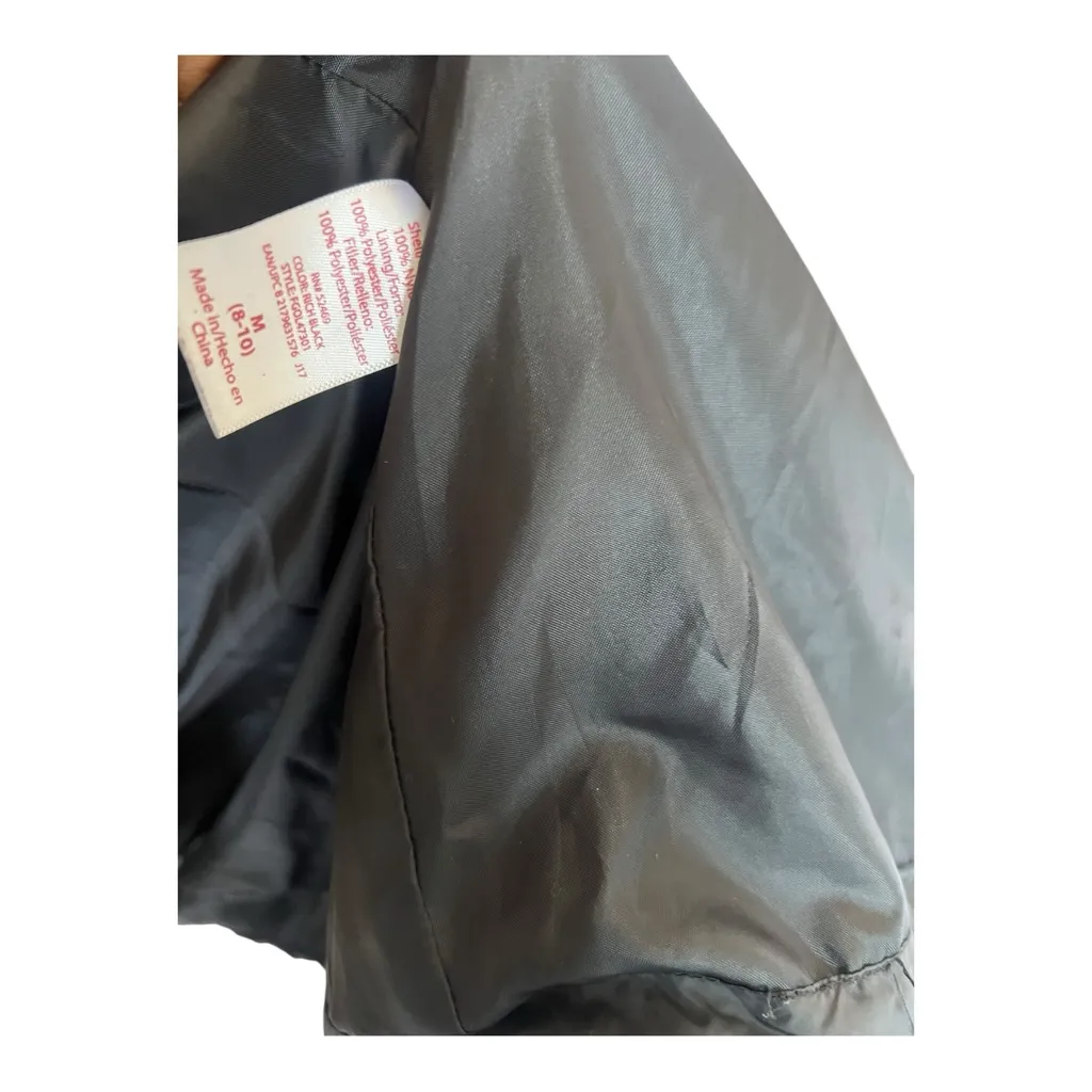 Faded Glory Women's Hooded Black Puffer Jacket Size M - Image 10