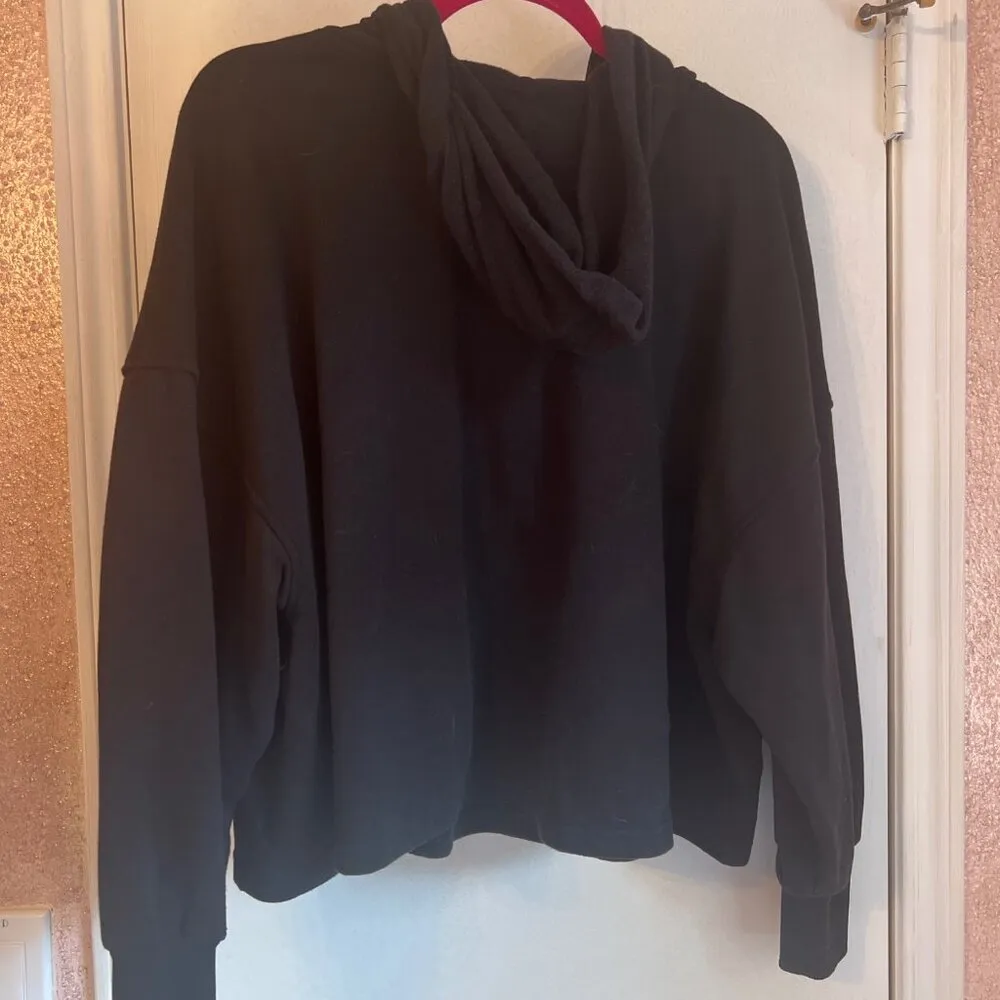 Old Navy Womens Black Hoodie XL Petite Long Sleeve - Image 6