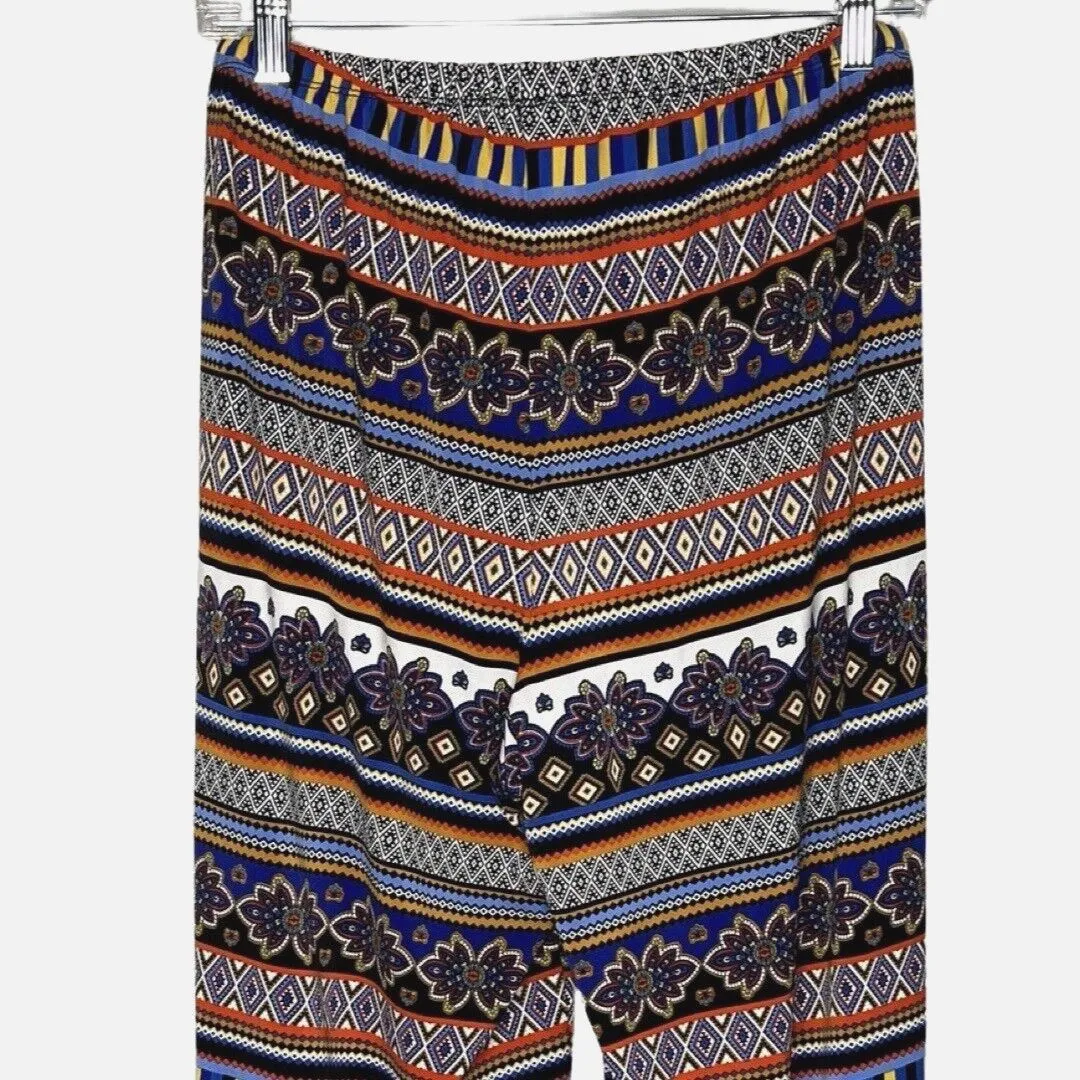 Melissa Paige Pants Womens Large Multicolored Mixed Print Pull On Casual - Image 4