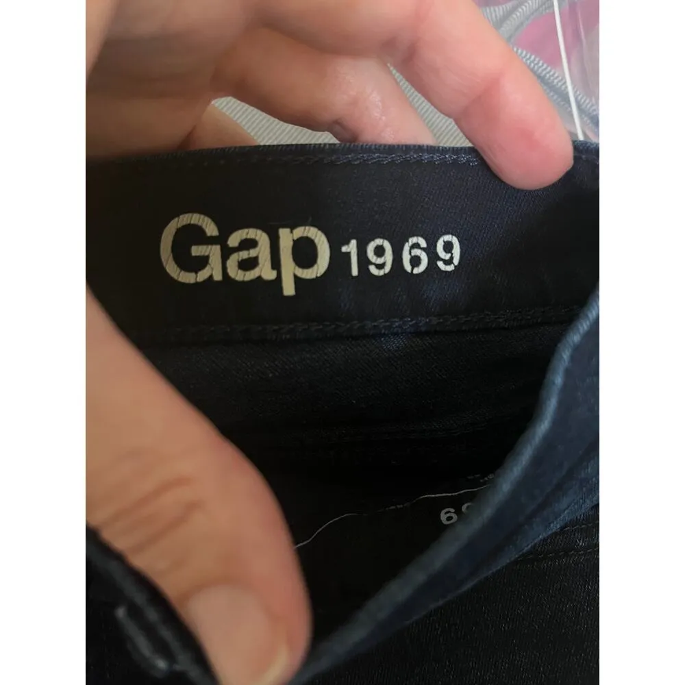 Gap 1969 True Skinny Over Dark Wash Jeans Size 26 Regular. - Image 5