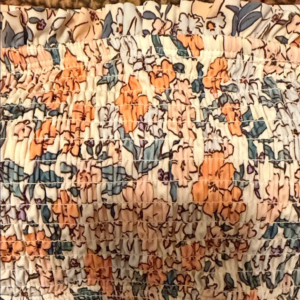 Cupshe Floral Bikini Set - Cream,  Orange and Green - Image 9