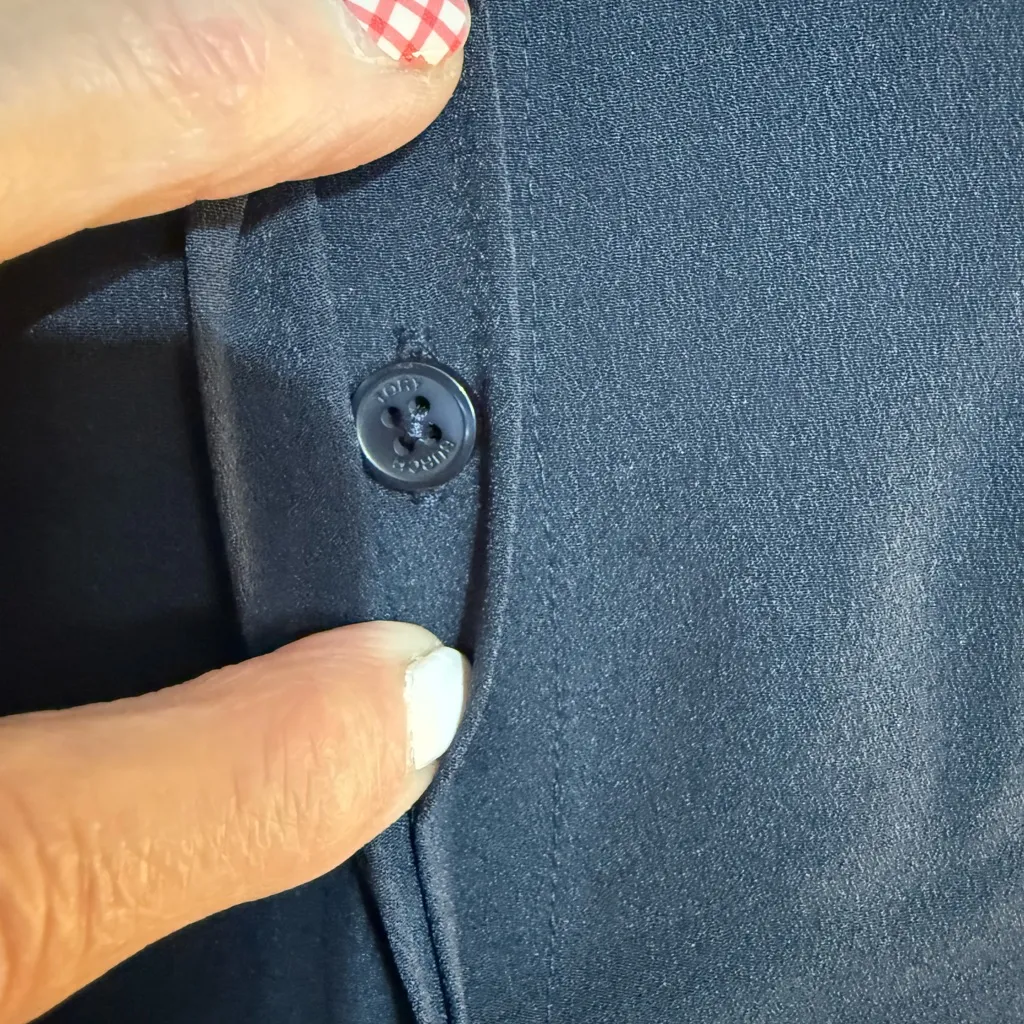 Tory Burch Elegant Sleeveless Navy Blue Top Size 4 - Image 3