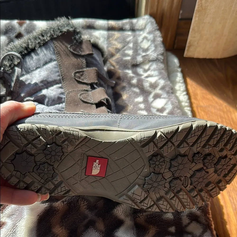 The North Face Gray Winter & Rain Boots with Rugged Sole​ - Image 3