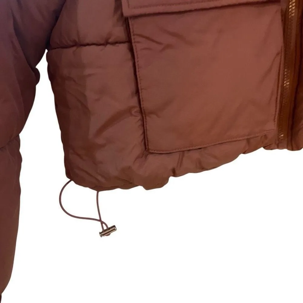 AKIRA ANWND NWT Large pinkish mauve puffy coat full zip - Image 6